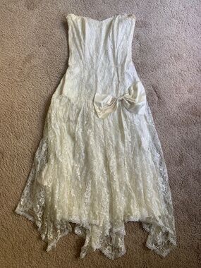 Gunne Sax Jessica McClintock Vintage Strapless Dress 11/12
